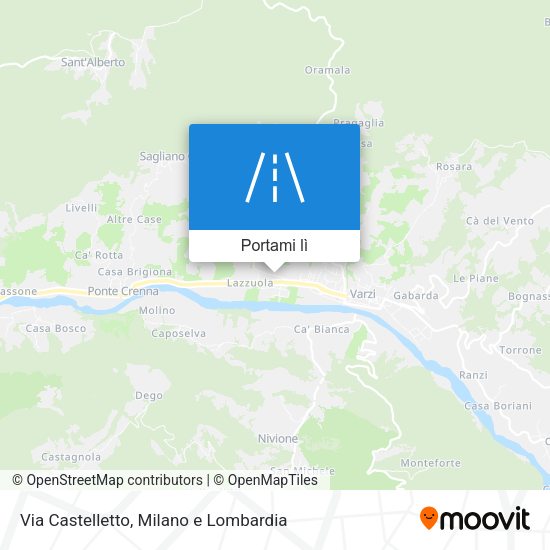 Mappa Via Castelletto