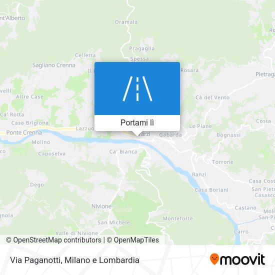 Mappa Via Paganotti