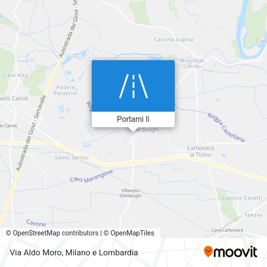 Mappa Via Aldo Moro
