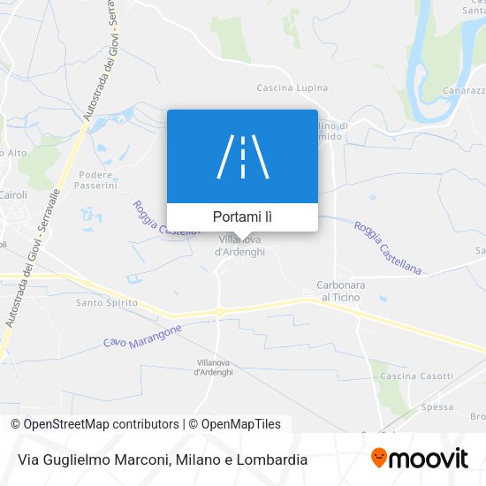 Mappa Via Guglielmo Marconi