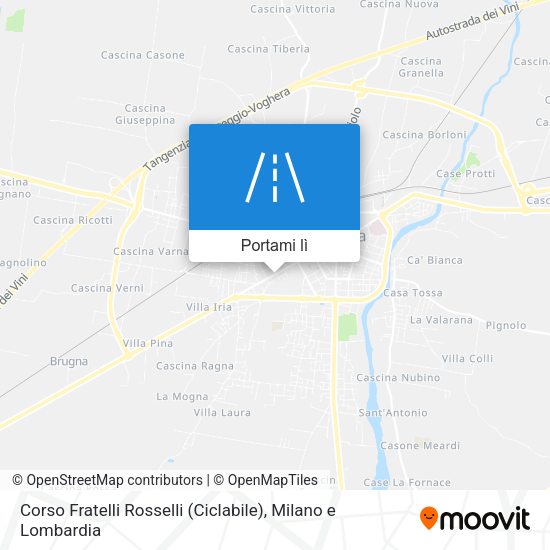 Mappa Corso Fratelli Rosselli (Ciclabile)