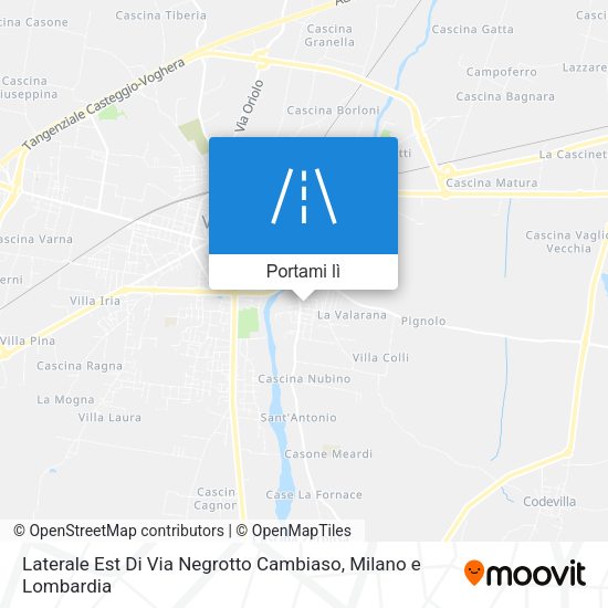 Mappa Laterale Est Di Via Negrotto Cambiaso