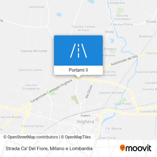 Mappa Strada Ca' Del Fiore