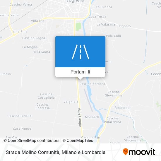 Mappa Strada Molino Comunità
