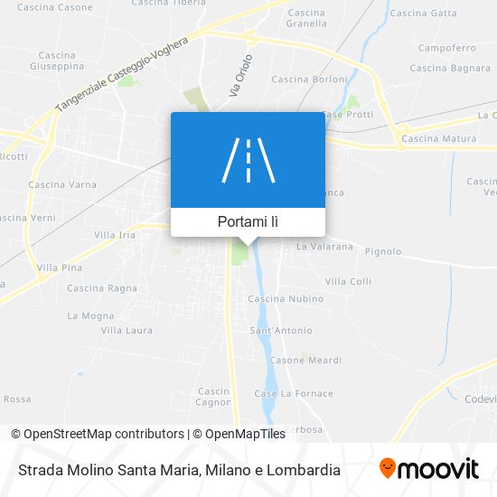 Mappa Strada Molino Santa Maria