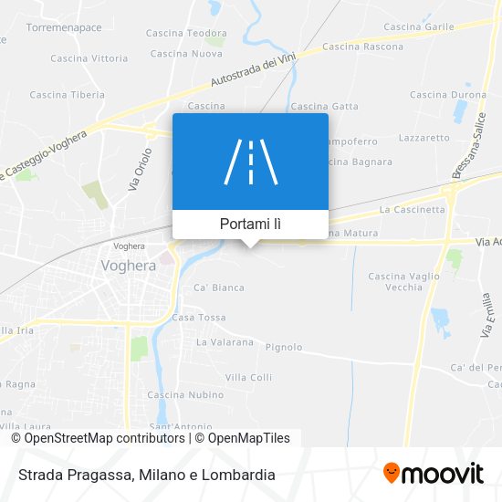 Mappa Strada Pragassa