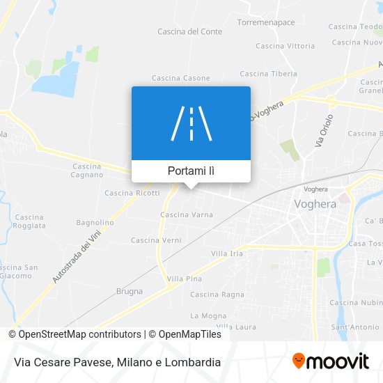 Mappa Via Cesare Pavese