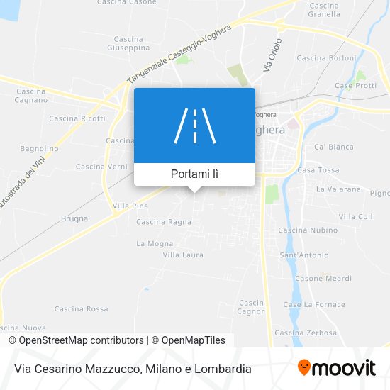 Mappa Via Cesarino Mazzucco