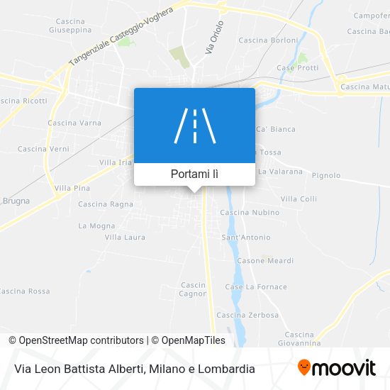 Mappa Via Leon Battista Alberti