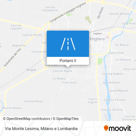 Mappa Via Monte Lesima
