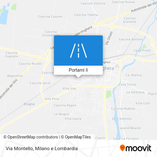Mappa Via Montello