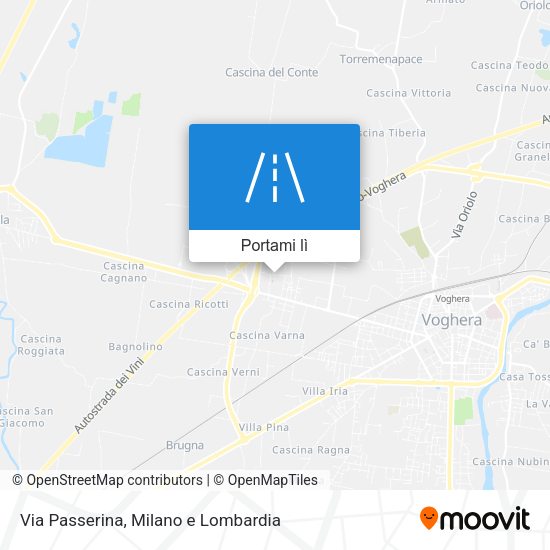 Mappa Via Passerina