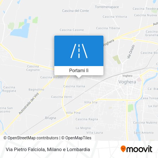 Mappa Via Pietro Falciola