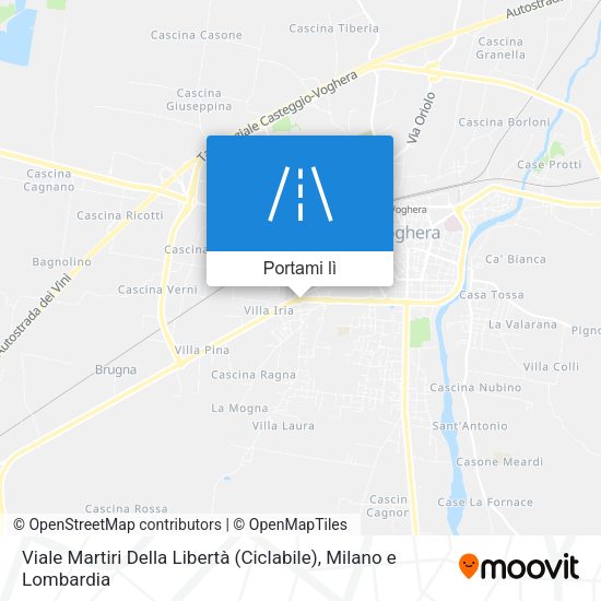 Mappa Viale Martiri Della Libertà (Ciclabile)