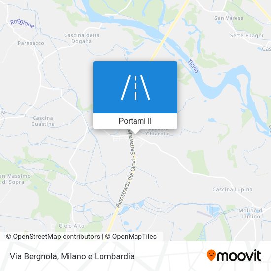 Mappa Via Bergnola