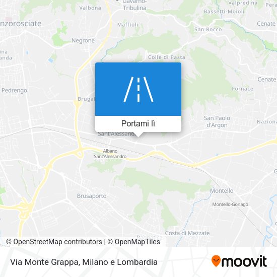 Mappa Via Monte Grappa