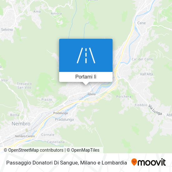 Mappa Passaggio Donatori Di Sangue