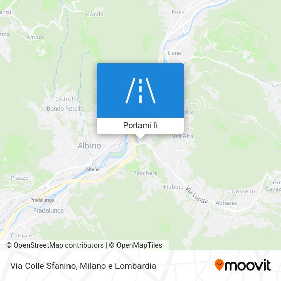 Mappa Via Colle Sfanino