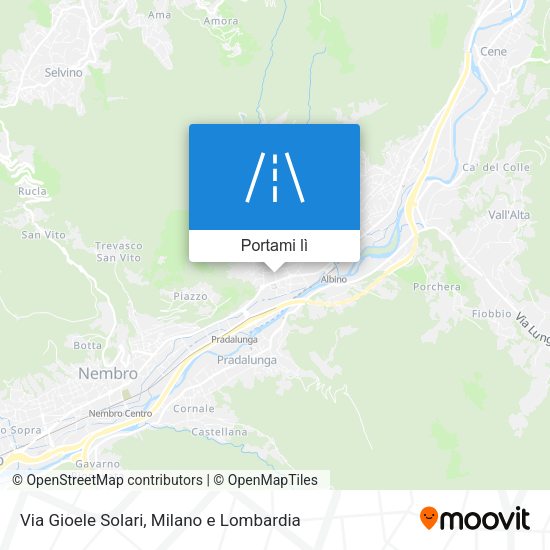 Mappa Via Gioele Solari
