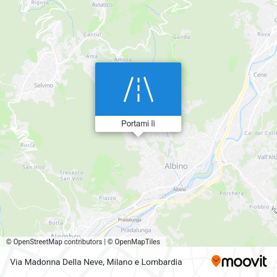 Mappa Via Madonna Della Neve