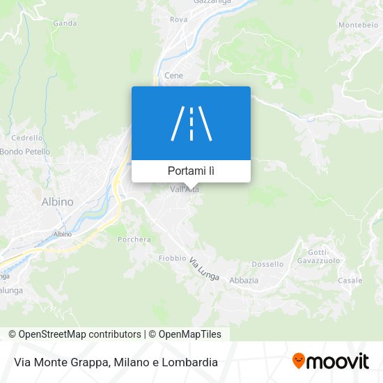 Mappa Via Monte Grappa