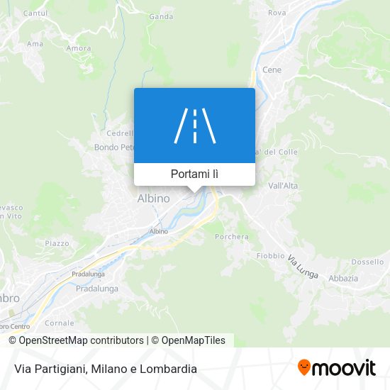 Mappa Via Partigiani
