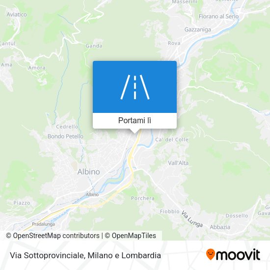 Mappa Via Sottoprovinciale