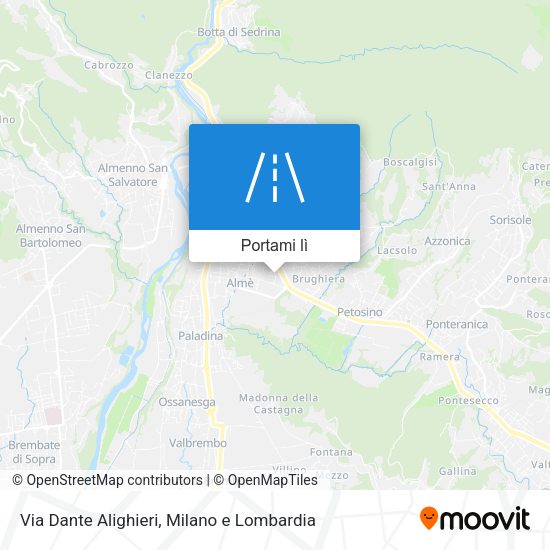 Mappa Via Dante Alighieri