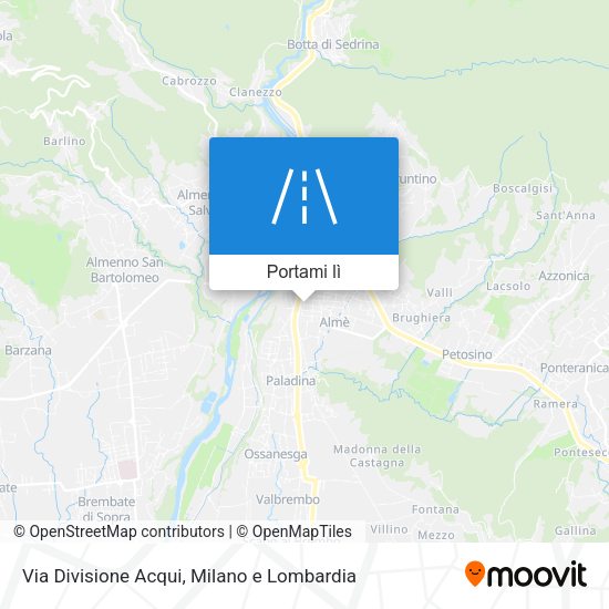 Mappa Via Divisione Acqui