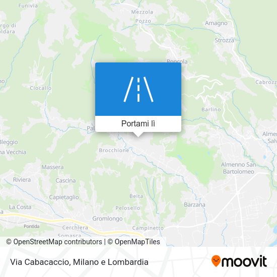 Mappa Via Cabacaccio