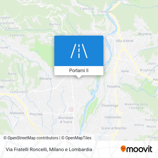 Mappa Via Fratelli Roncelli