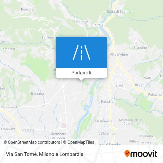 Mappa Via San Tomè