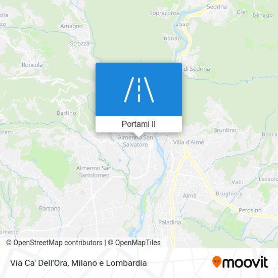 Mappa Via Ca' Dell'Ora