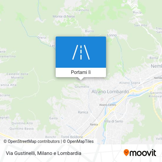 Mappa Via Gustinelli