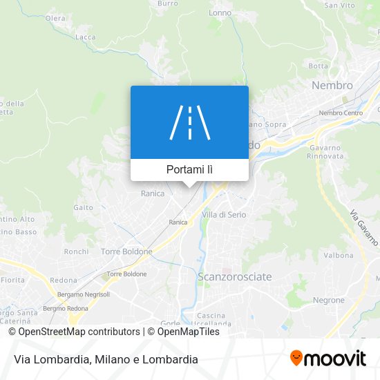 Mappa Via Lombardia
