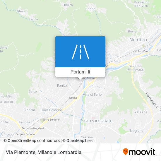 Mappa Via Piemonte