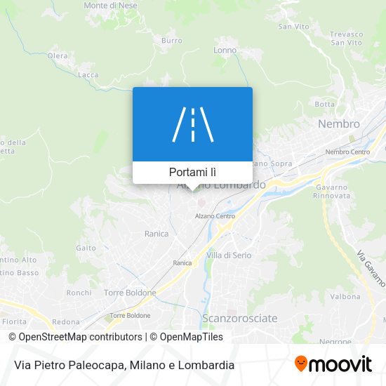 Mappa Via Pietro Paleocapa