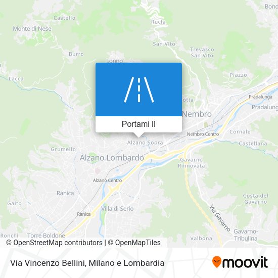 Mappa Via Vincenzo Bellini