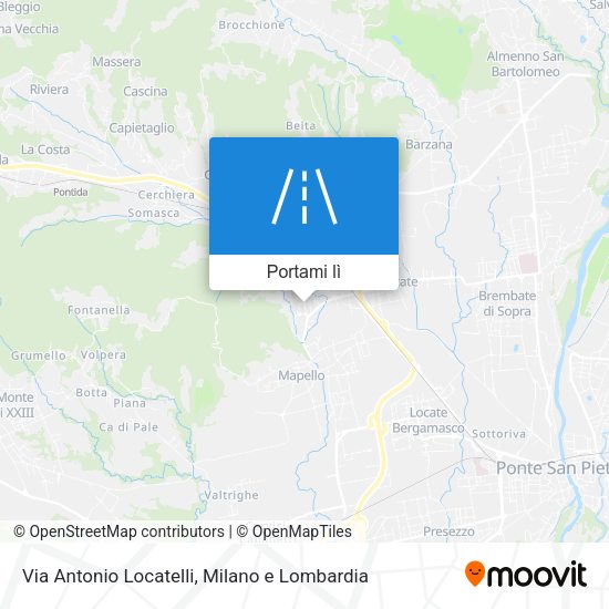 Mappa Via Antonio Locatelli