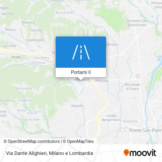 Mappa Via Dante Alighieri