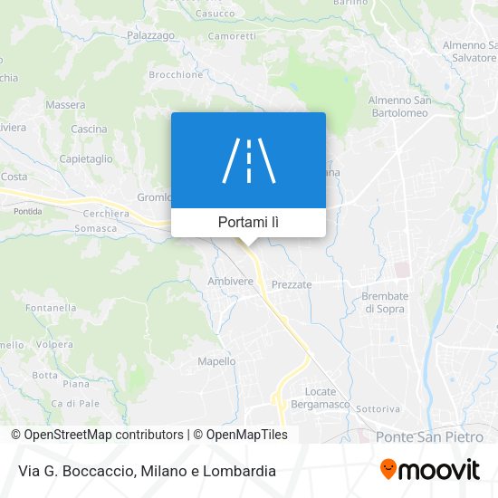 Mappa Via G. Boccaccio