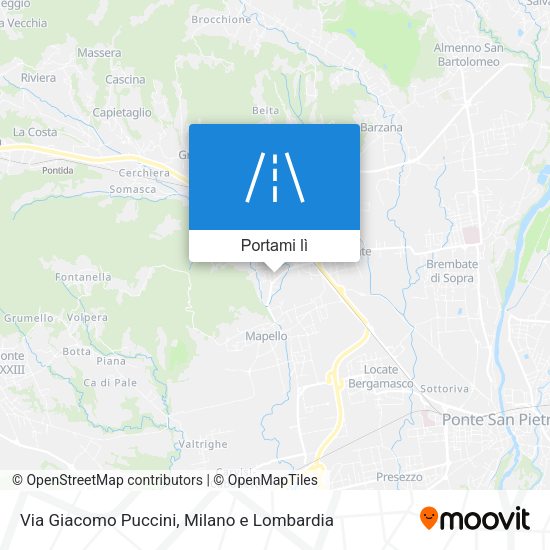 Mappa Via Giacomo Puccini