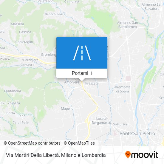 Mappa Via Martiri Della Libertà