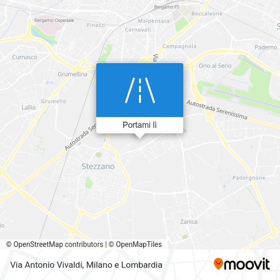 Mappa Via Antonio Vivaldi