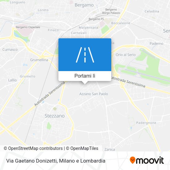 Mappa Via Gaetano Donizetti