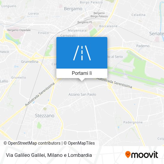 Mappa Via Galileo Galilei