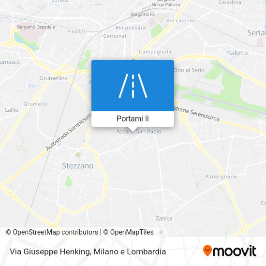 Mappa Via Giuseppe Henking
