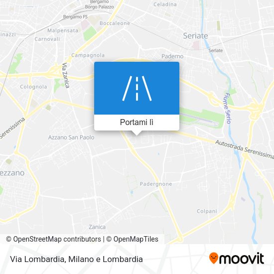 Mappa Via Lombardia