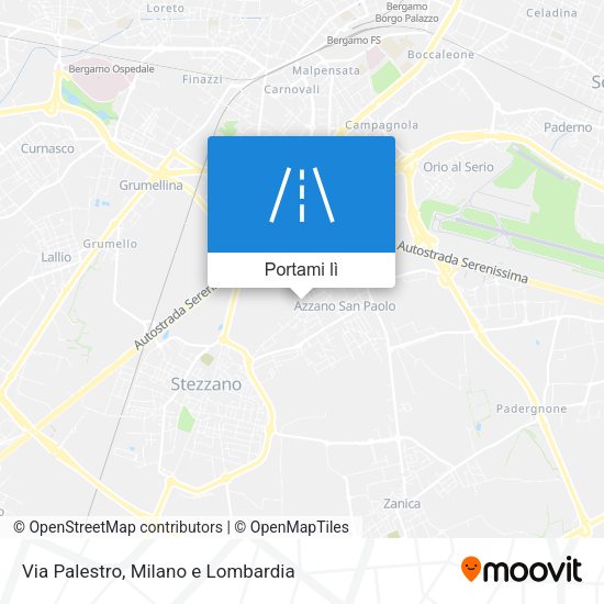 Mappa Via Palestro