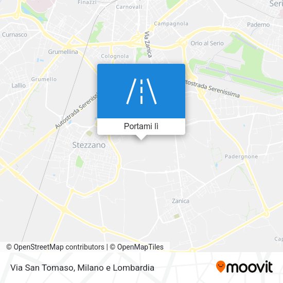 Mappa Via San Tomaso